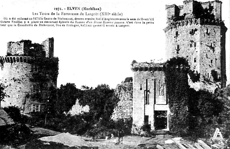 La forteresse de Largoët en 1971